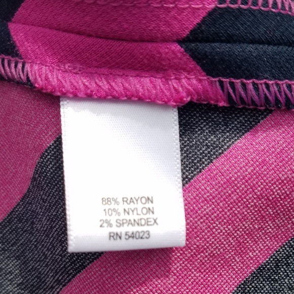 💼 Banana Republic Fuchsia & Navy Sleeveless Flounce Dress - Picture 8 of 8